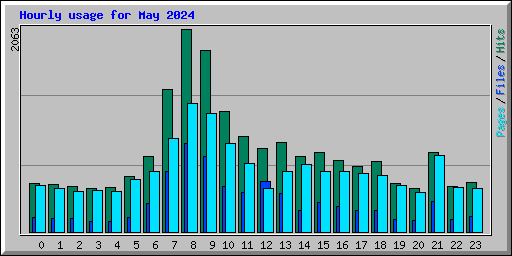 Hourly usage for May 2024