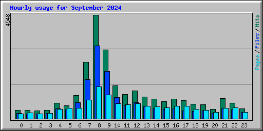 Hourly usage for September 2024